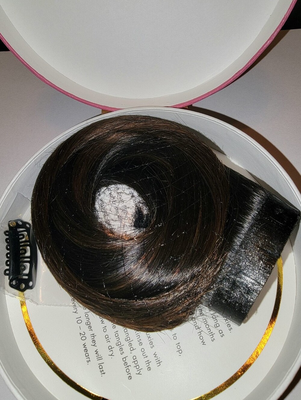 Luxy Hair Seamless Volumizer – Dark Brown (1B/T4) – 20”